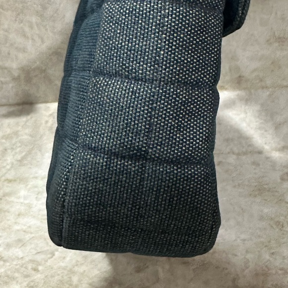 Chanel Mademoiselle top handle denim chocolate bar clutch - Picture 5 of 16